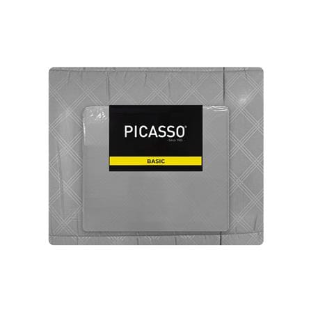 ชุดผ้าปูที่นอน 6 ฟุต 6 ชิ้น PICASSO BASIC ENJOY สี GREY_5