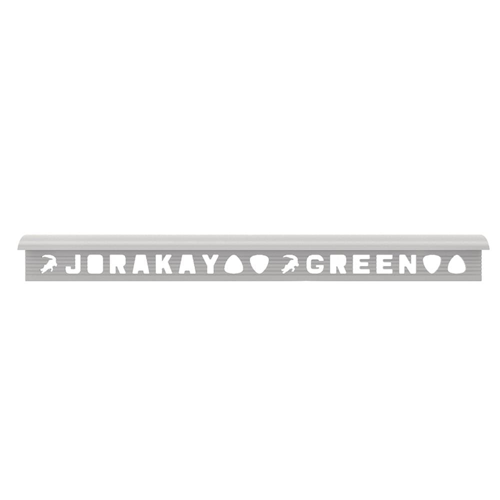 คิ้ว GPVC จระเข้ กรีน 10 มม. 2 ม. สีสโมค เกรย์