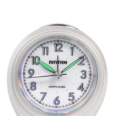 นาฬิกาปลุก RHYTHM CRE815NR03 3.2X3.1 นิ้ว สีขาว_1