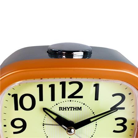 นาฬิกาปลุก RHYTHM CRA846NR14 4.5X3.8 นิ้ว สีส้ม_1