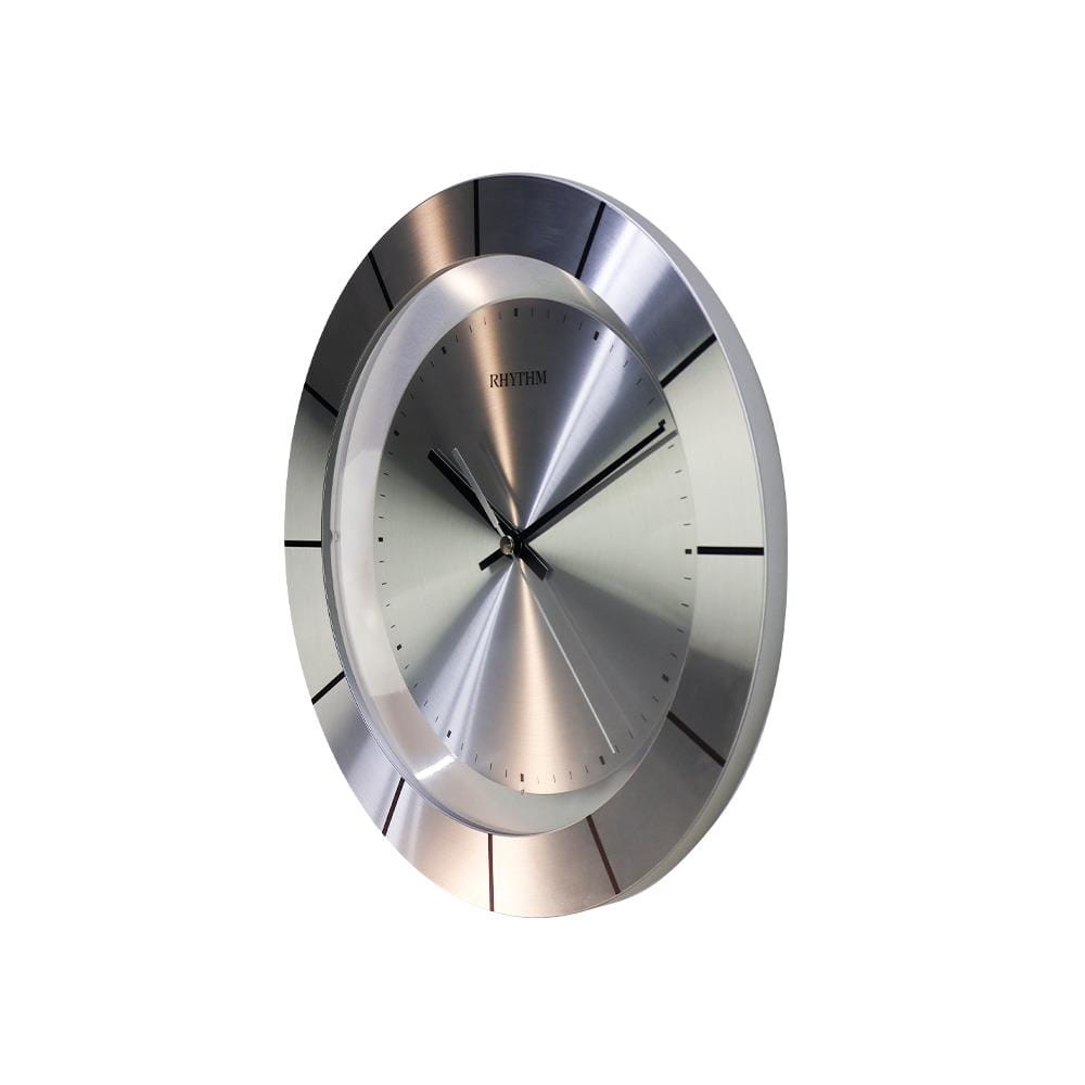 นาฬิกาแขวน RHYTHM CMG141NR19 11.6 นิ้ว สีเงิน