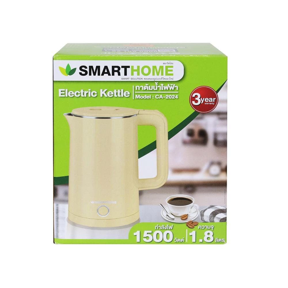 กาต้มน้ำไฟฟ้า SMARTHOME CA-2024 1.8 ลิตร
