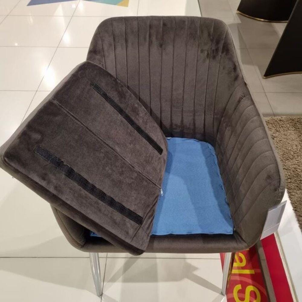 เก้าอี้ทานข้าว SB FURNITURE YOGANA 19171355 สีเทา/น้ำตาล