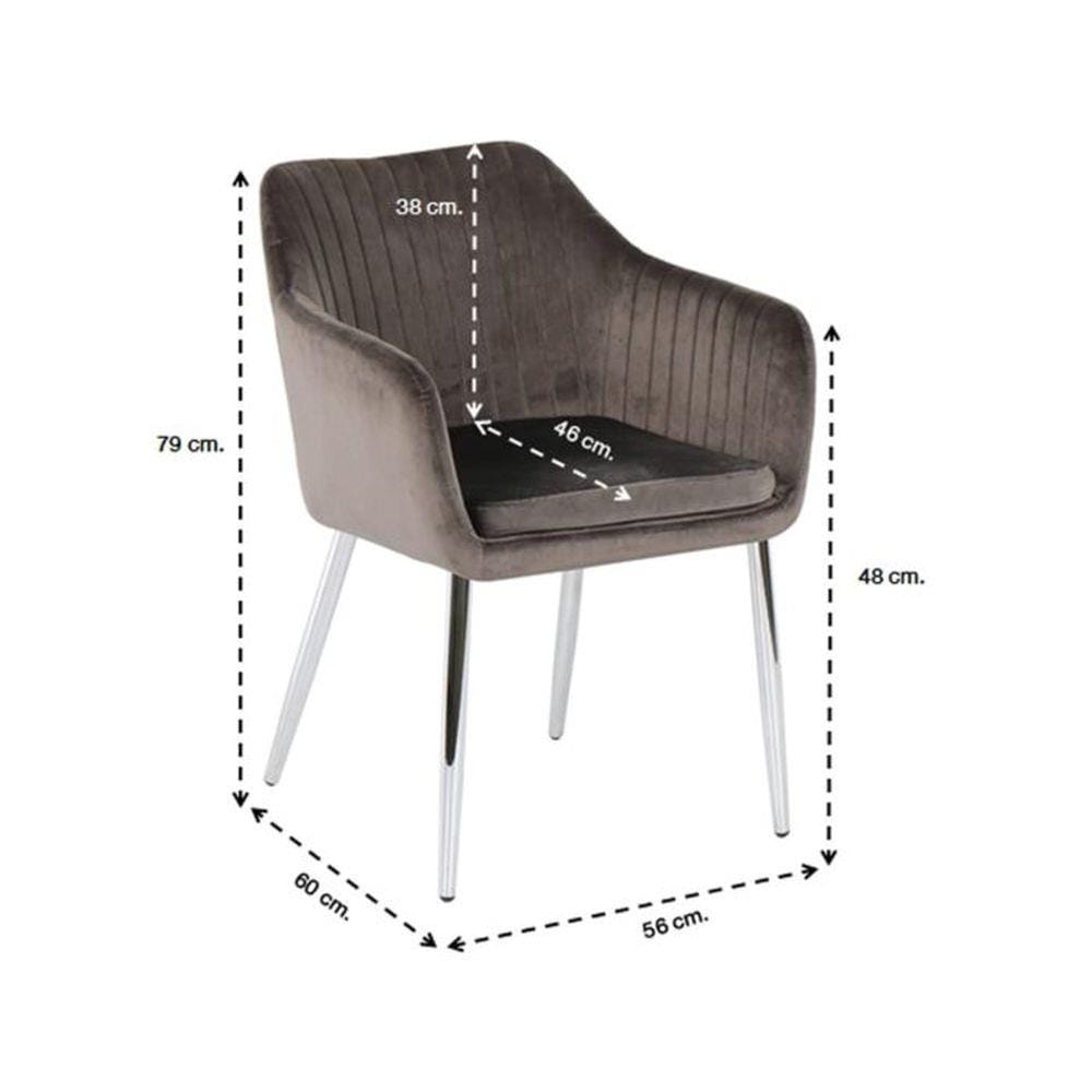 เก้าอี้ทานข้าว SB FURNITURE YOGANA 19171355 สีเทา/น้ำตาล