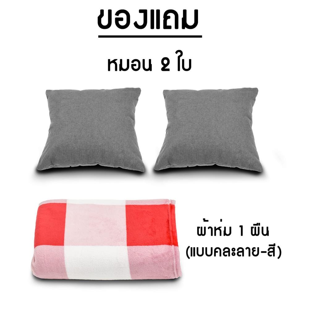 โซฟาเบด THAIBULL OLT501-120 120 ซม. สีเทา