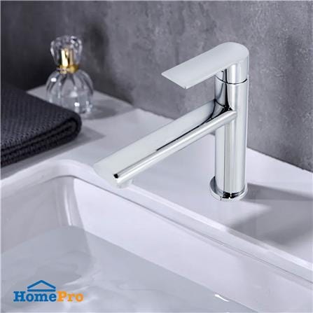 ก๊อกอ่างล้างหน้าเดี่ยว DONMARK GL-1441 สีเงิน_3
