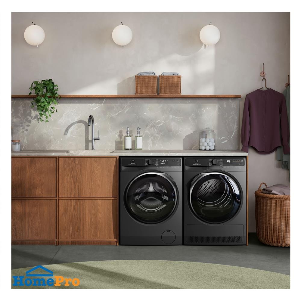 เครื่องซักผ้าฝาหน้าพร้อมขาตั้ง ELECTROLUX EWF1143R7SC 11K กก. 1400RPM อินเวอร์เตอร์ สีเทาเข้ม