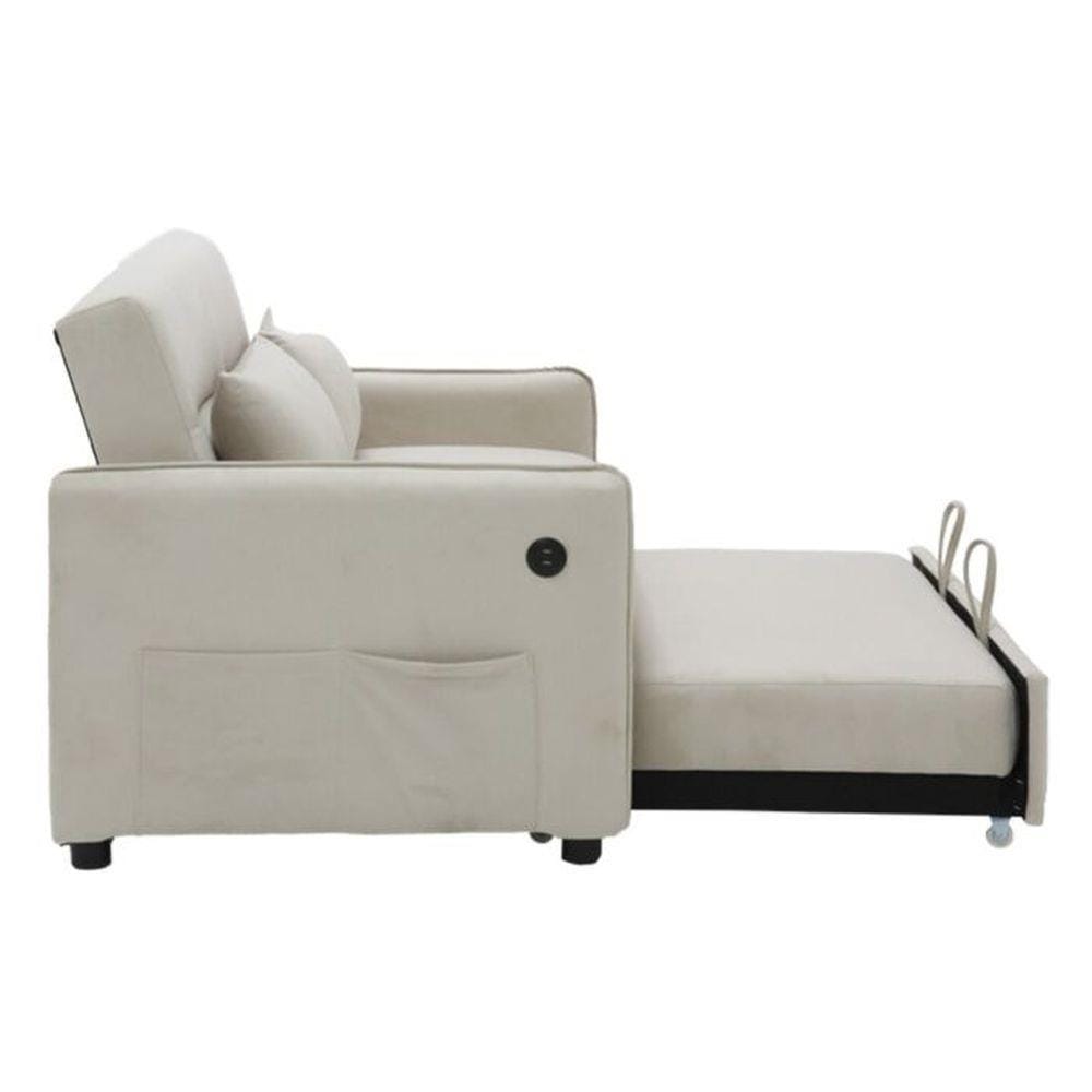โซฟาเบด 2 ที่นั่ง SB FURNITURE BONDANIE 19234947 สีครีม