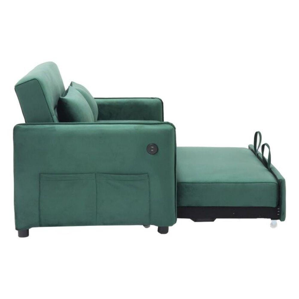 โซฟาเบด 2 ที่นั่ง SB FURNITURE BONDANIE 19234945 สีเขียว