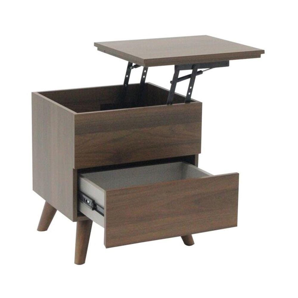 โต๊ะข้างเตียง SB FURNITURE AIMBOT 19211994 48 ซม. สีน้ำตาล