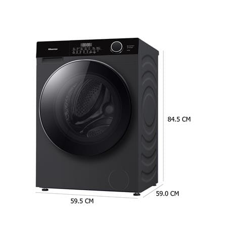 เครื่องซักอบผ้าฝาหน้า HISENSE WD105M3 10.5/7 กก. 1400RPM อินเวอร์เตอร์ สีดำ_10