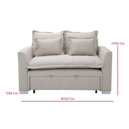 โซฟาเบด 2 ที่นั่ง SB FURNITURE TALIA 19231766 สีน้ำตาลอ่อน_8
