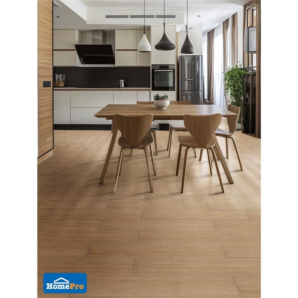 กระเบื้องพื้นพอร์ซเลน 20x120 ซม. TARA ไลน์เนอร์วู้ด น้ำตาล PM 1.2 ตร.ม.