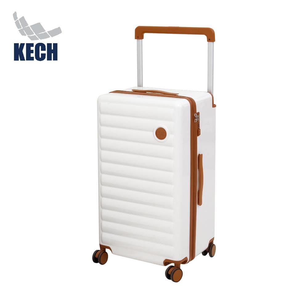 กระเป๋าเดินทาง 26 นิ้ว KECH LONDON สีขาว/น้ำตาล_0