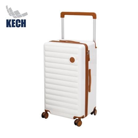 กระเป๋าเดินทาง 26 นิ้ว KECH LONDON สีขาว/น้ำตาล_1