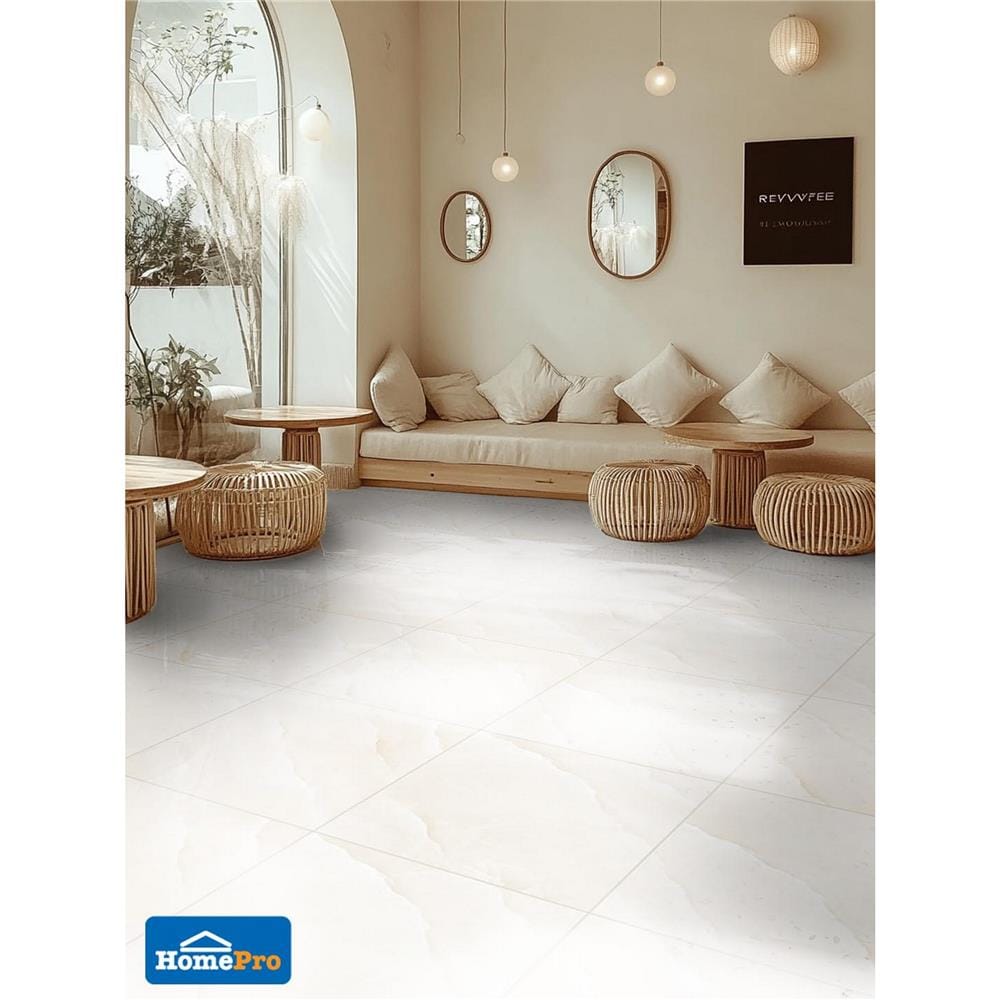 กระเบื้องพื้น 40x40 ซม. TARA เอด้ามาร์เบิ้ล สีเบจ A 0.96 ตร.ม.