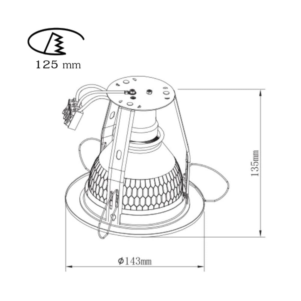 ดาวน์ไลท์ SYLVANIA BRAVO LITELL 5 นิ้ว สีขาว กลม