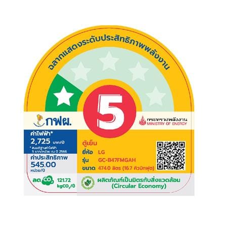 ตู้เย็น MULTI DOOR LG  GC-B47FMGAH.AMAPLMT 16.7 คิว กระจกดำ อินเวอร์เตอร์_5