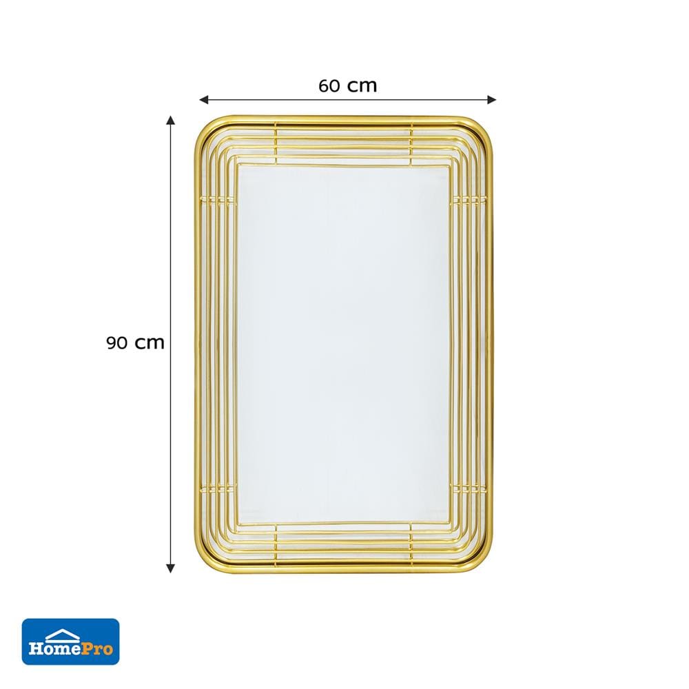 กระจกเงาตกแต่ง MOYA HP-2025-G 60x90 ซม. สีทอง