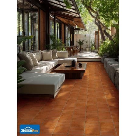 กระเบื้องพื้นพอร์ซเลน  16x16 นิ้ว COTTO ไซรัส เคลย์ น้ำตาล PM 0.96 ตร.ม._4