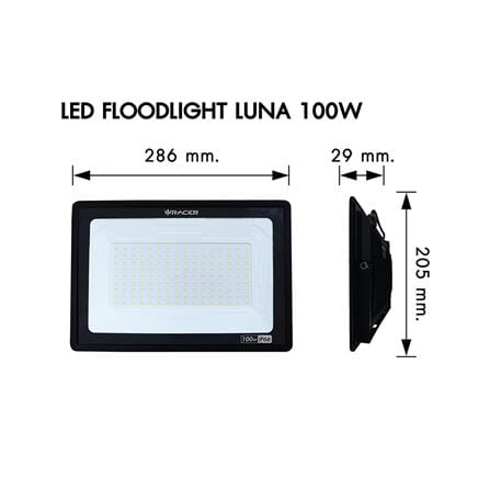สปอตไลท์ภายนอก LED FLOODLIGHT RACER LUNA 100 วัตต์ WARM WHITE_5