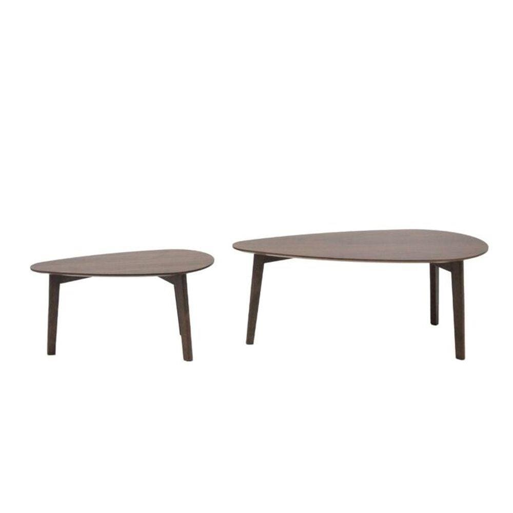 โต๊ะกลาง 2 ชิ้น SB FURNITURE MARCH 19215156 100 ซม. สีไม้เข้ม