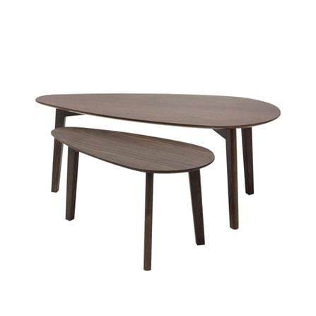 โต๊ะกลาง 2 ชิ้น SB FURNITURE MARCH 19215156 100 ซม. สีไม้เข้ม_0