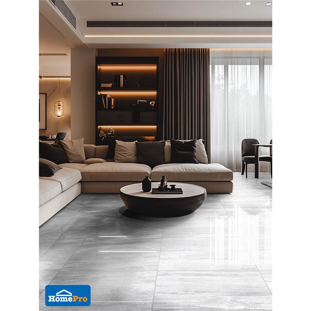 กระเบื้องพื้นพอร์ซเลน 90x90 ซม. COTTO ESPANA ลักชัวรี่ ไวท์ ซอฟท์ ขาว PM 1.62 ตร.ม.
