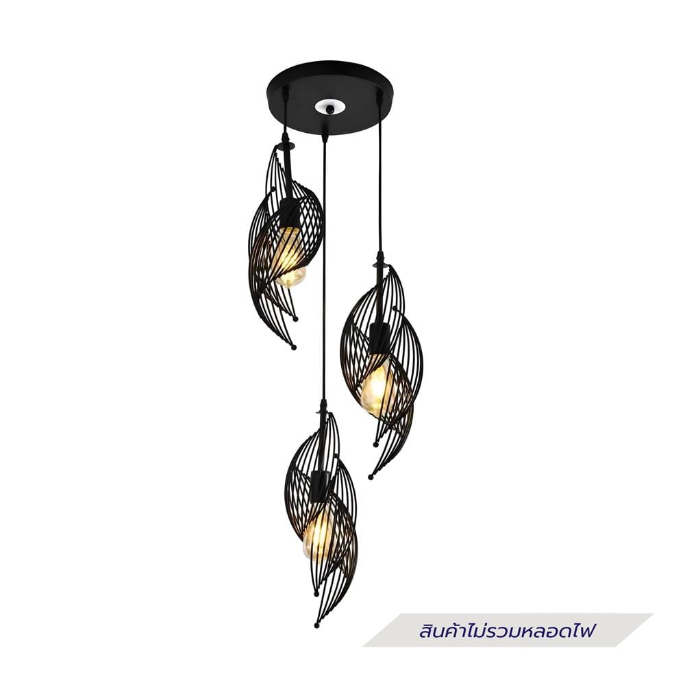 ไฟช่อ NEOLIGHT 501-3BK สีดำ 3 หัว