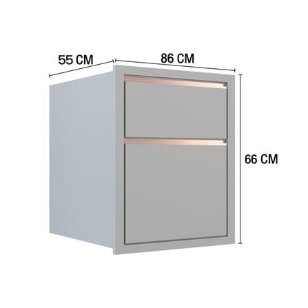 ตู้ลิ้นชัก MJ ETERNITY 86x66 ซม. สี ELEGANT GREY_3