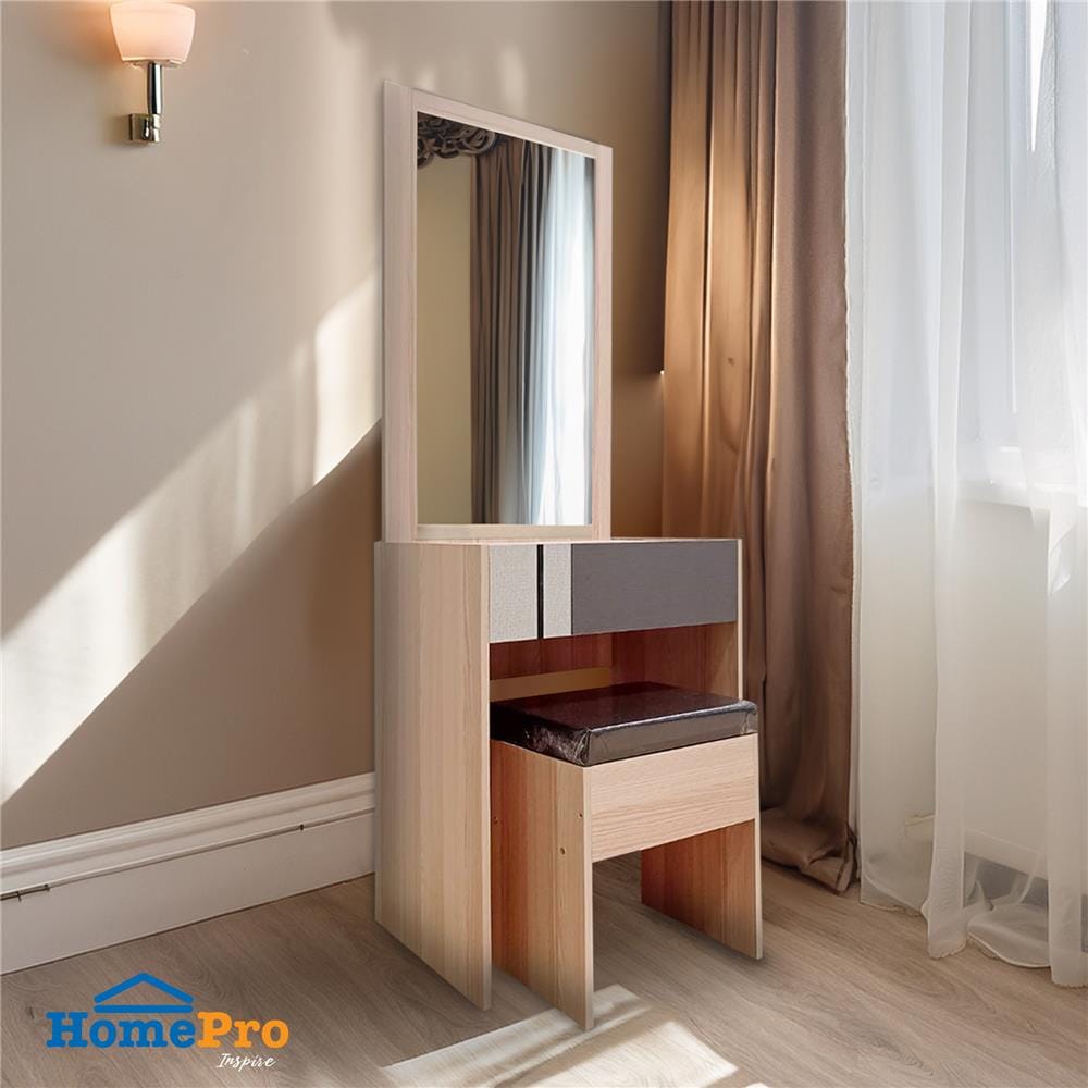 ชุดโต๊ะเครื่องแป้ง FURDINI BRICK 60 ซม. สี PINEOAK