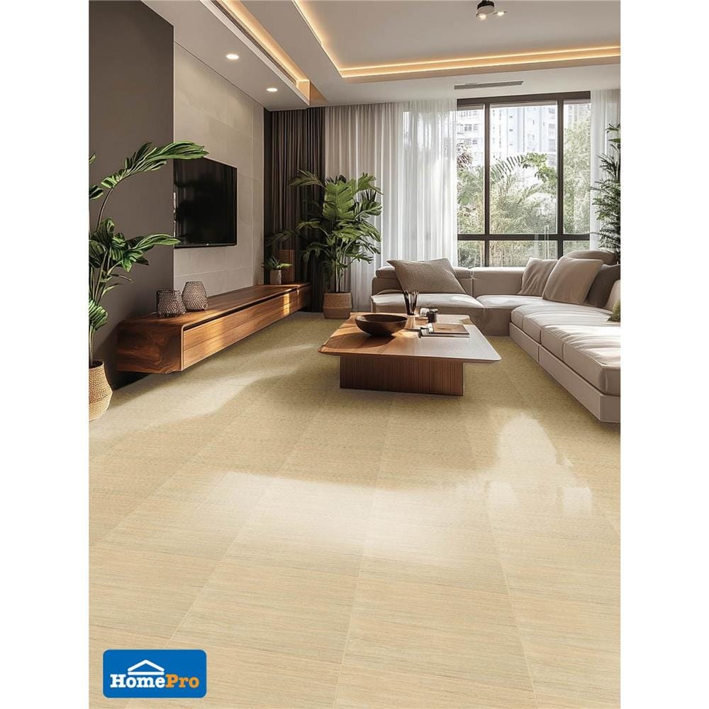 กระเบื้องพื้น 50x50 ซม. TARA ไม้ทิพากร เบจ A 1 ตร.ม.