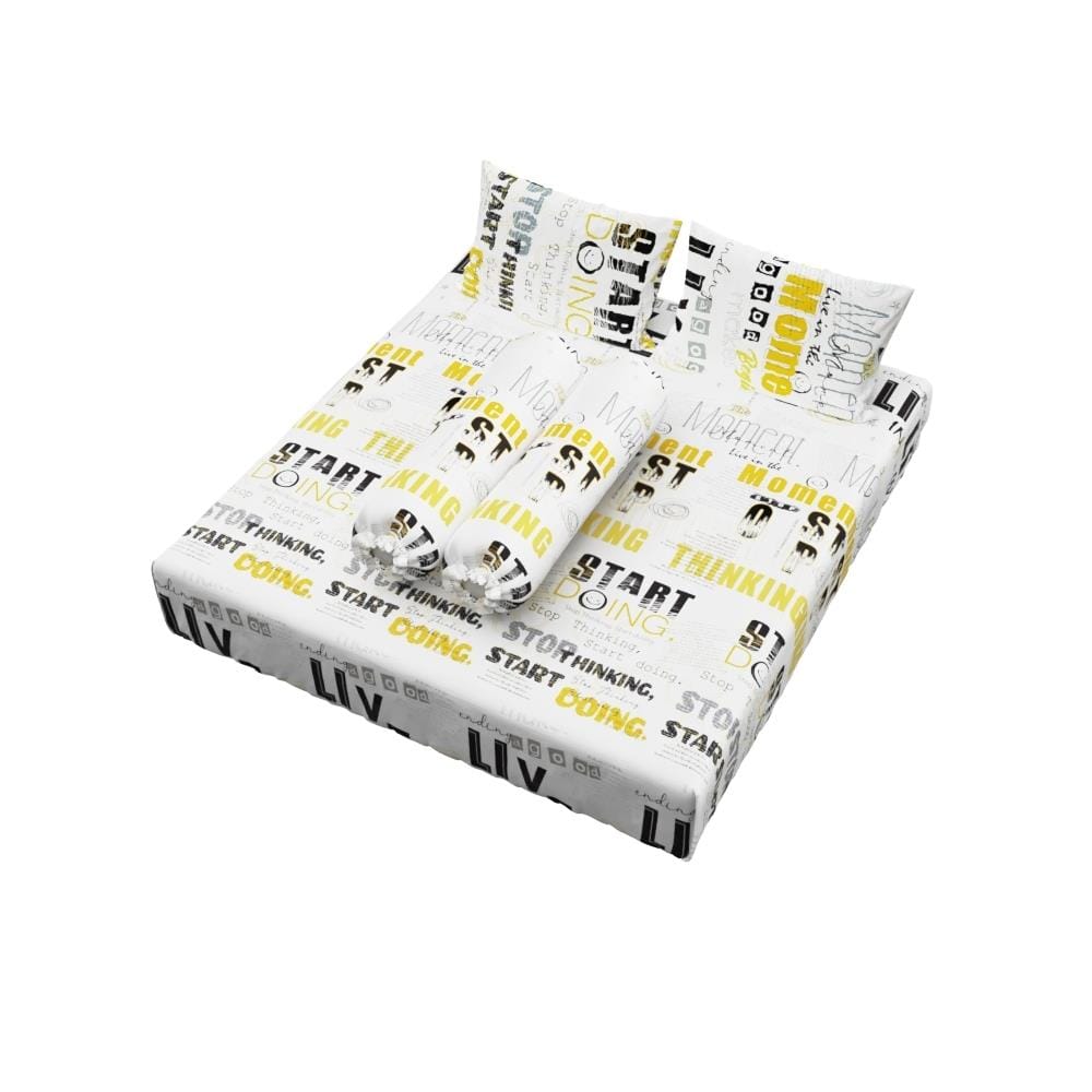 ชุดผ้าปูที่นอน 6 ฟุต (ชุด 5 ชิ้น) FACINO PRINT FA088