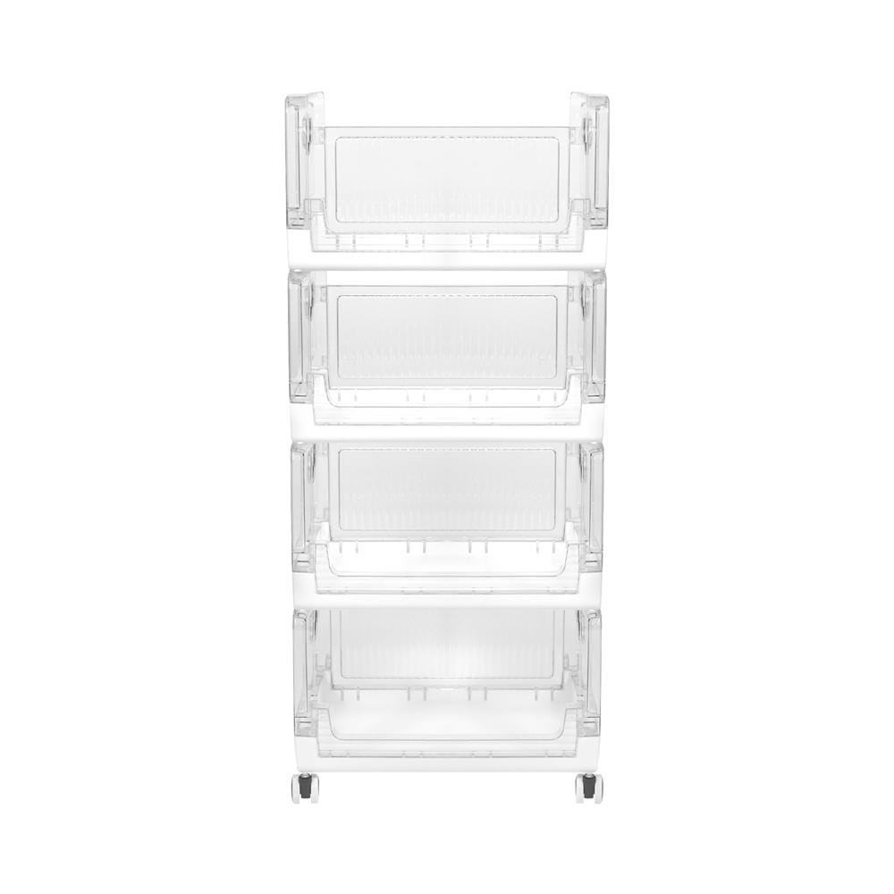 ชั้นวางของพับได้ 4 ชั้น STACKO SKY 42X28X93.7 ซม. สีใส