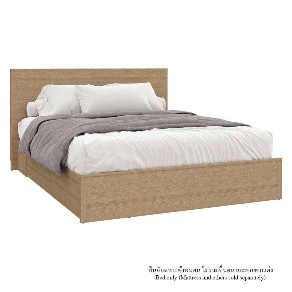 เตียง 5 ฟุต KONCEPT TIMBUR 19236141 สีโอ๊ค