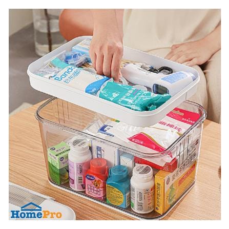 กล่องหูหิ้ว STACKO MEDICAL SIZE S 28X20.5X16 ซม. สีใส_6