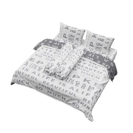 ชุดผ้าปูที่นอน 6 ฟุต (ชุด 6 ชิ้น) FACINO PRINT FA080_1