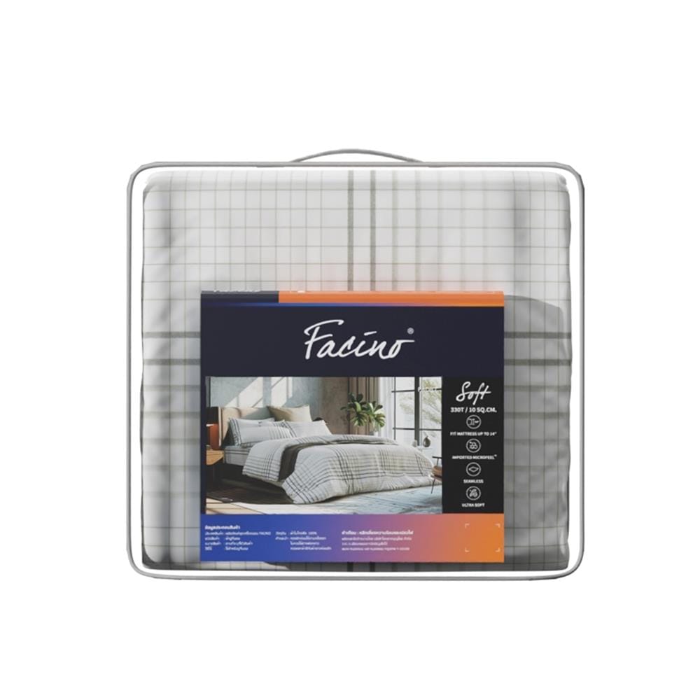 ชุดผ้าปูที่นอน 5 ฟุต (ชุด 6 ชิ้น) FACINO PRINT FA087