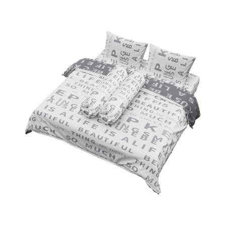 ชุดผ้าปูที่นอน 5 ฟุต (ชุด 6 ชิ้น) FACINO PRINT FA080_1