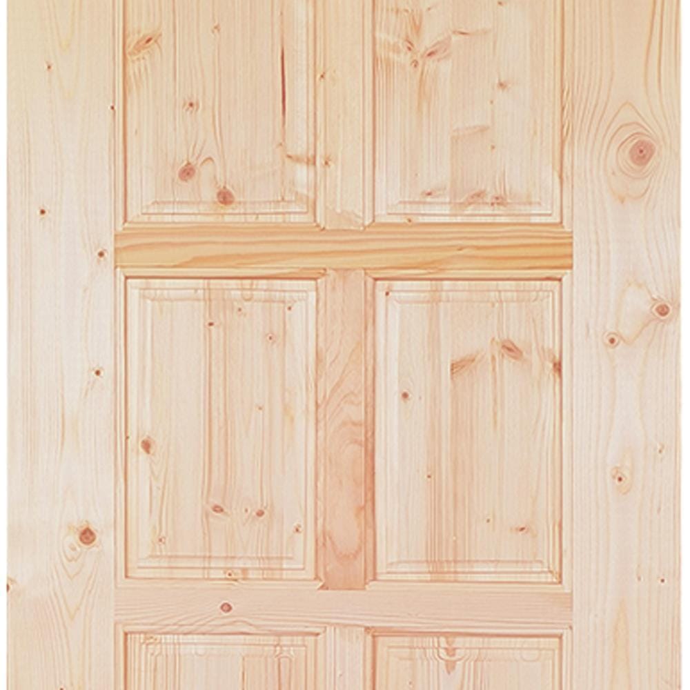 ประตูไม้สนนิวซีแลนด์ ไม่เจาะลูกบิด MODERN DOORS CE-11 90X200 ซม. สีธรรมชาติ