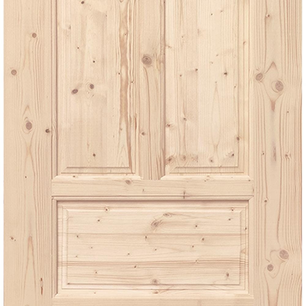 ประตูไม้สนนิวซีแลนด์ ไม่เจาะลูกบิด MODERN DOORS CE-10 90X200 ซม. สีธรรมชาติ