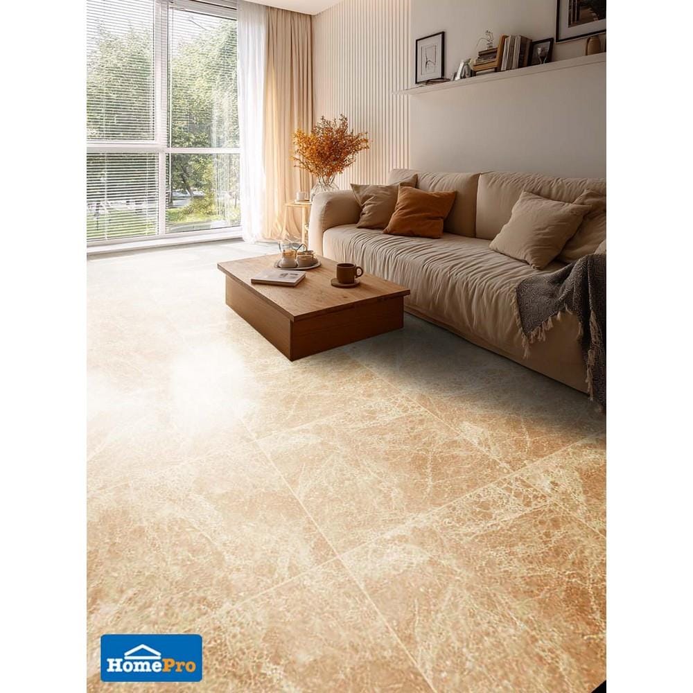 กระเบื้องพื้นพอร์ซเลน 60x60 ซม. DURAGRES แอมโปร เบจ A 1.44 ตร.ม.