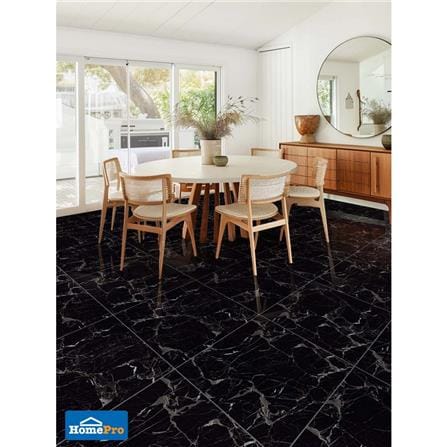 กระเบื้องพื้นพอร์ซเลน 60x60 ซม. DURAGRES ทิโวลี่ แบล็ค A 1.44 ตร.ม._3