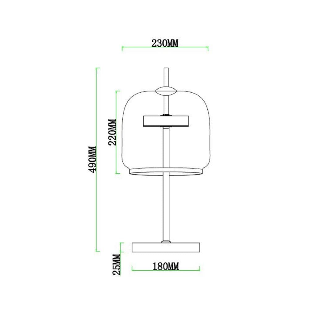 ไฟตั้งโต๊ะ LED CARINI T2451011 8 วัตต์ สีใส/ทอง