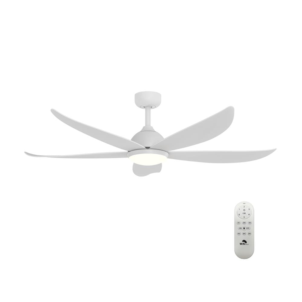 พัดลมโคมไฟ LED WINFAVOUR WFDC52/DC80(WH) 52 นิ้ว 24 วัตต์ DAYLIGHT/COOL WHITE/WARM WHITE สีขาว