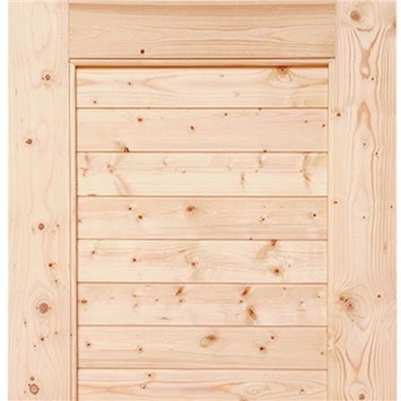 ประตูไม้สนนิวซีแลนด์ ไม่เจาะลูกบิด MODERN DOORS CE-04 ลวดลาย 70X200 ซม. สีธรรมชาติ_1