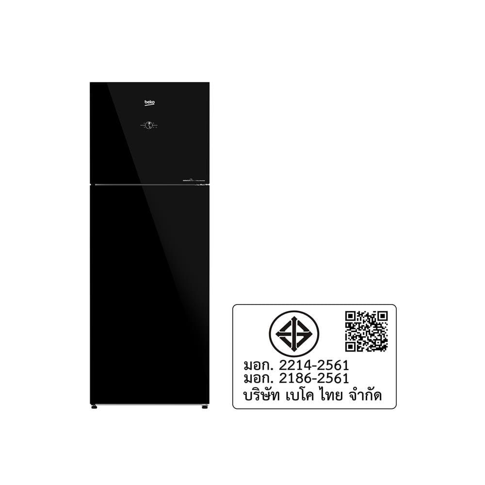 ตู้เย็น 2 ประตู BEKO B5RDNT445E40VZHFSGB 14.3 คิว กระจกดำ