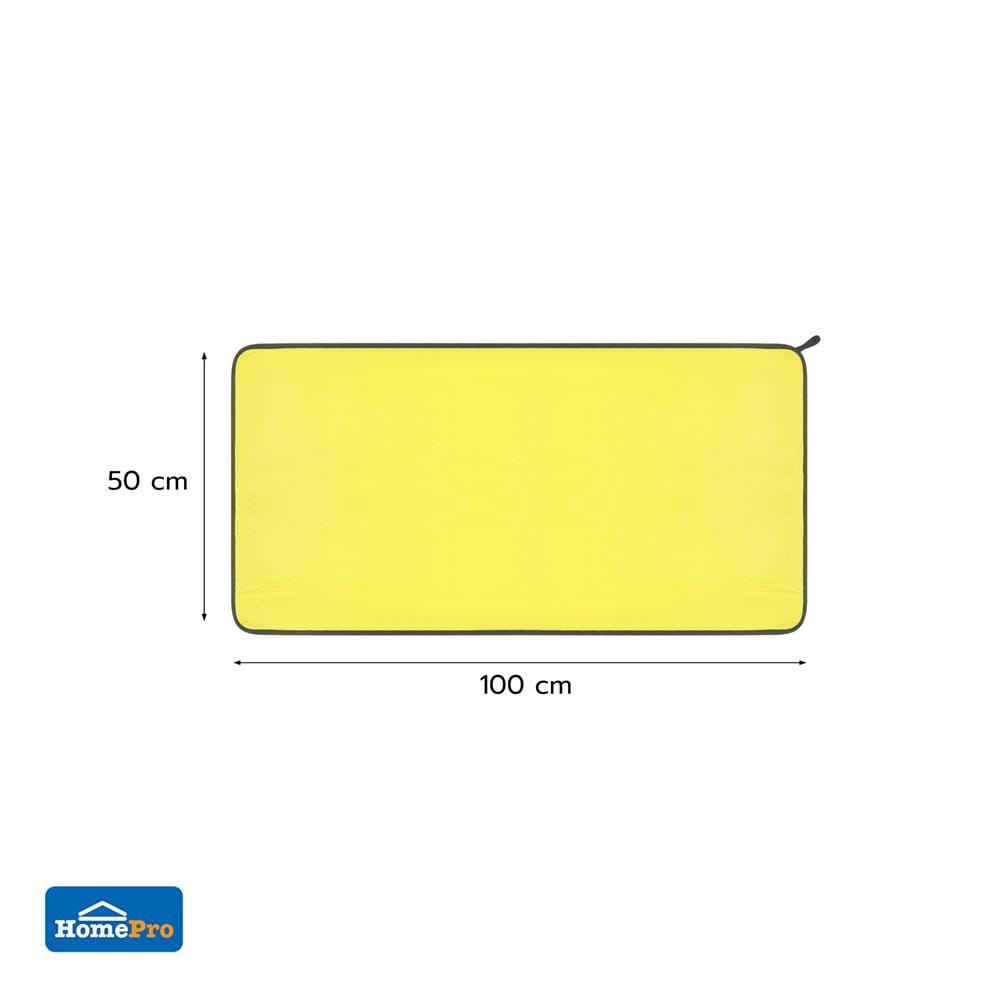 ผ้าไมโครไฟเบอร์ทำความสะอาดรถ ACCO 50X100 ซม. สีเหลือง (1 ชิ้น )