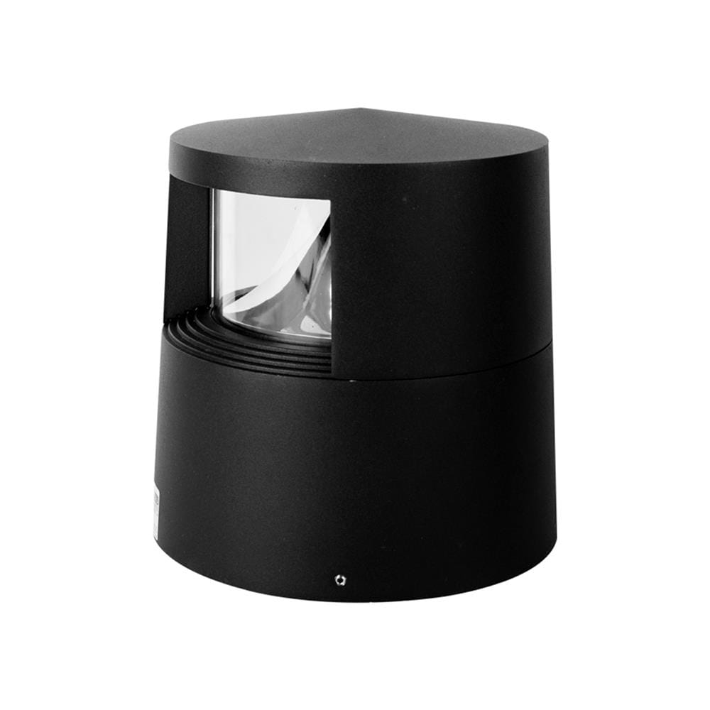 ไฟหัวเสา LED L&E 9P-A0374 10 วัตต์ WARM WHITE สีดำ/ใส/เงิน