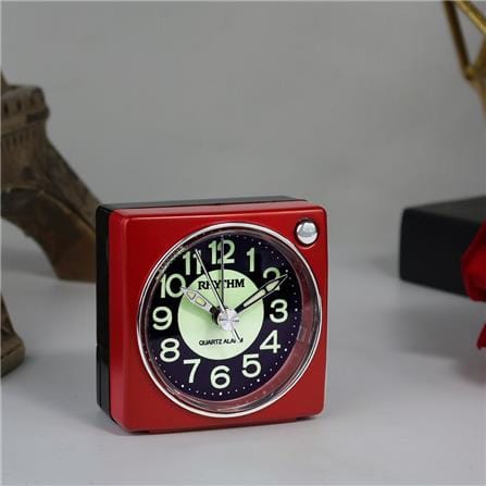 นาฬิกาปลุก RHYTHM CRE823NR01 2.5 นิ้ว สีแดง_5
